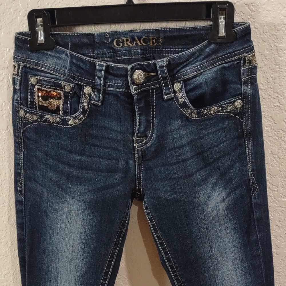 Grace Women's Blue Jeans - Picture 4 of 17